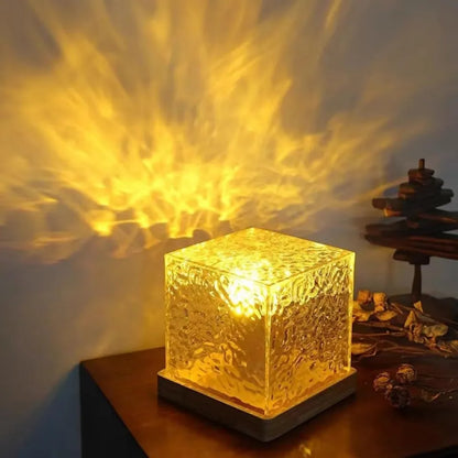 Crystal Lamp Water Ripple Night Lamp