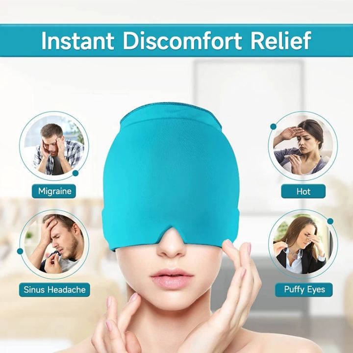 Migraine Relief Cap – Headache Relief Hat For Migraine Relief, Tension, One Size Fits All Headache Cap