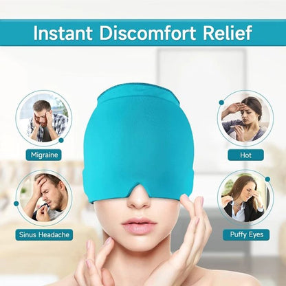 Migraine Relief Cap – Headache Relief Hat For Migraine Relief, Tension, One Size Fits All Headache Cap